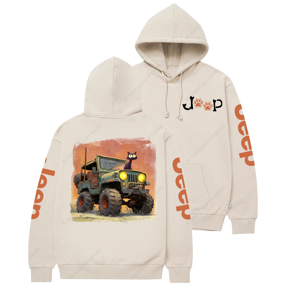 The Cat Drive A Car Jp Casual Hoodie