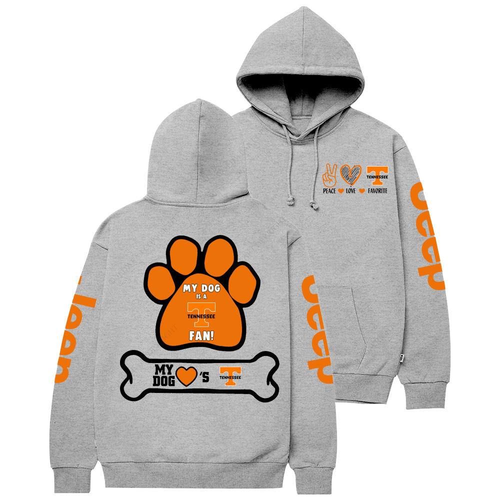 Tennessee Paw Print Jp Casual Hoodie