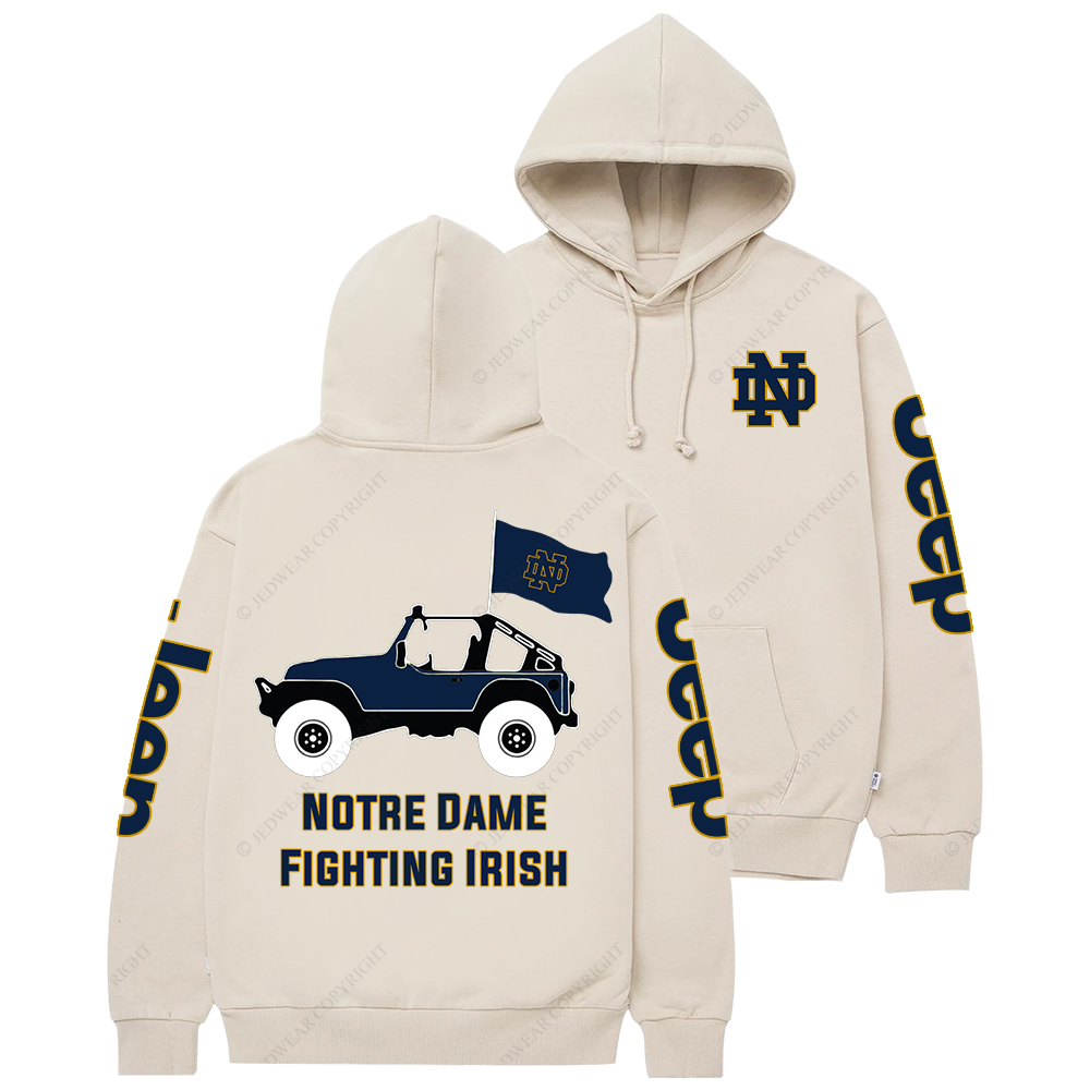 Notre Dame Fighting Irish Football Jp Casual Hoodie