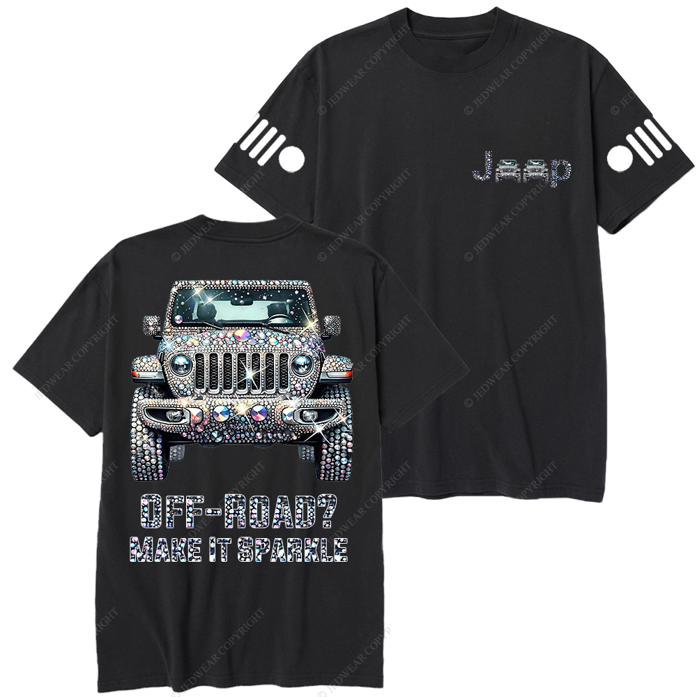 Bling Sparkle Rhinestone Car Glam Girl  Jp T-Shirt 