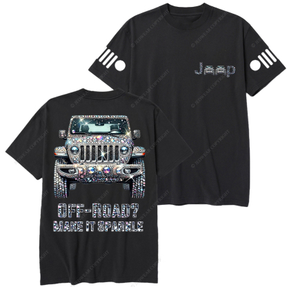 Bling Sparkle Rhinestone Car Glam Girl  Jp T-Shirt 