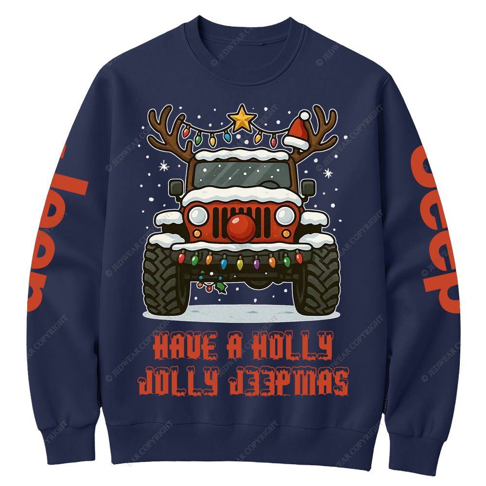 Off-Road Merry Christmas Jp Crew Neck Sweatshirt