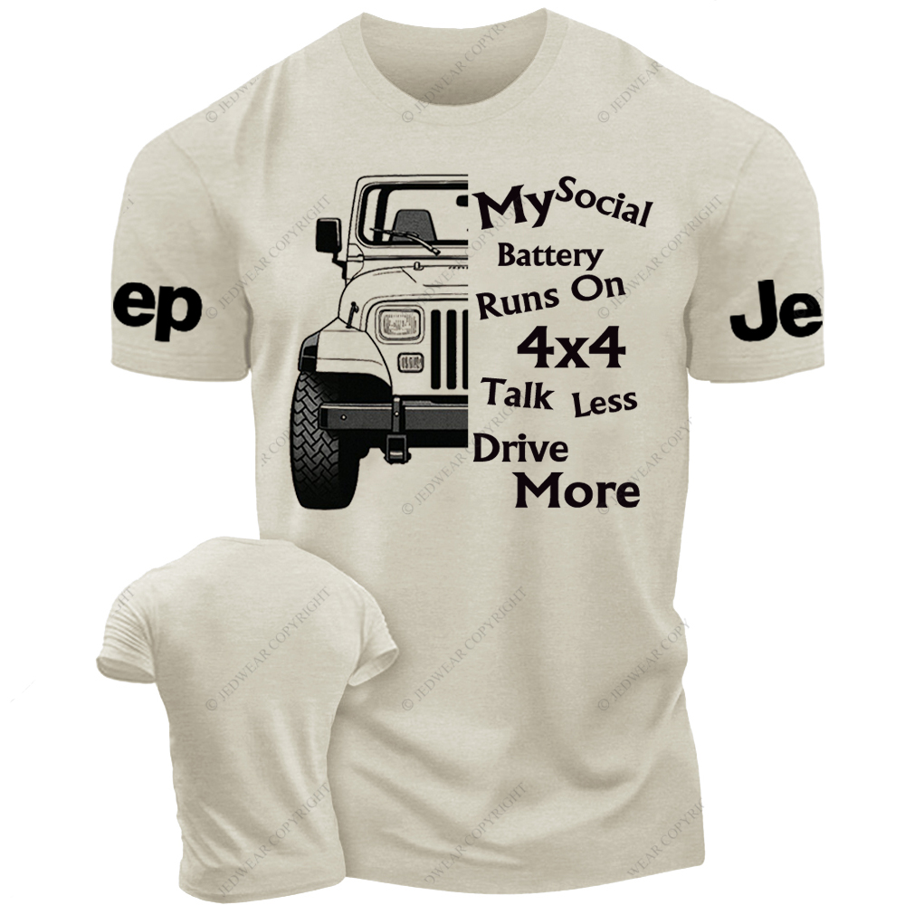 My Social Battery Runs On 4x4 Jp Girl T-Shirt