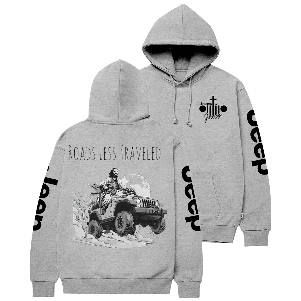 Religion Cross Jesus Roads Less Traveled Jp Casual Hoodie