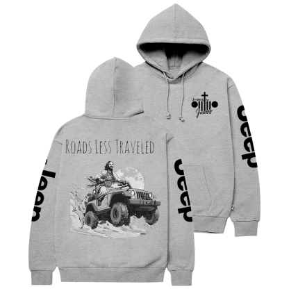 Religion Cross Jesus Roads Less Traveled Jp Casual Hoodie