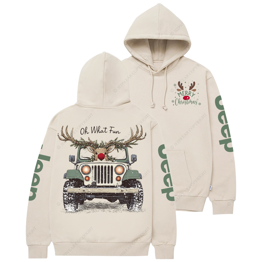 Oh What Fun Merry Christmas Jp Casual Hoodie