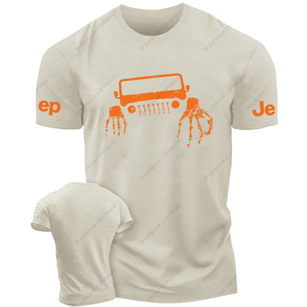 JP Halloween Skull And Hands  Front Design JP T-Shirt
