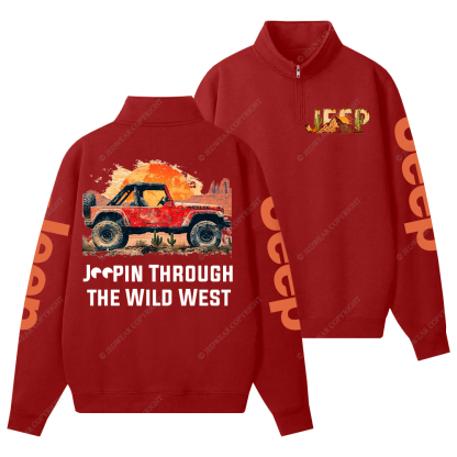 Through The Wild West Jp Half-Zip Jacket Sweatshirt