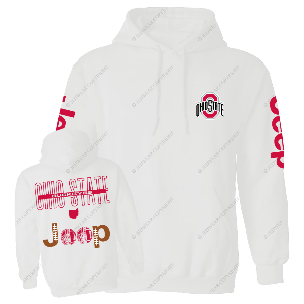 Buckeyes The Ohio State University Football Jp Casual Hoodie