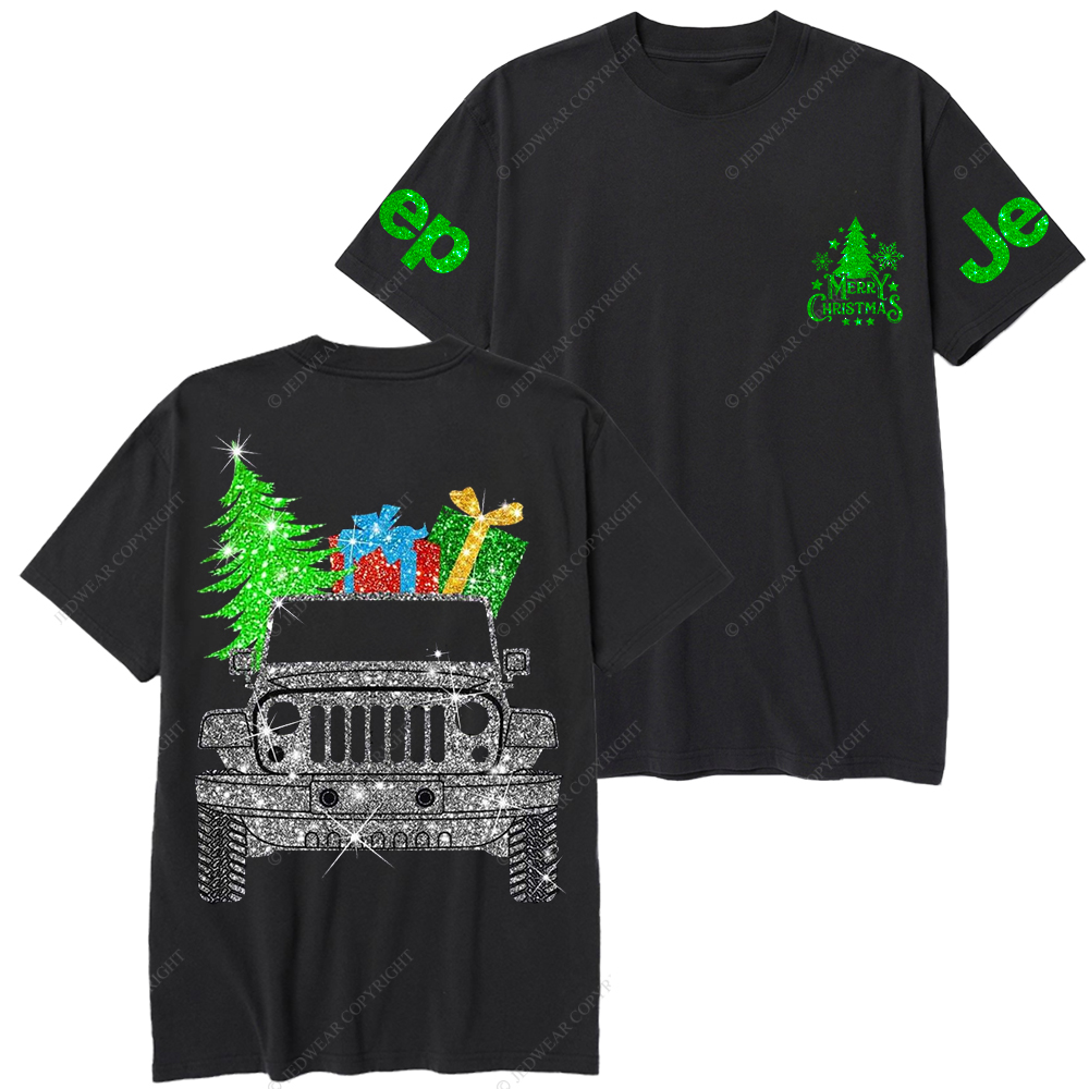 Merry Christmas Bling Car Jp T-Shirt