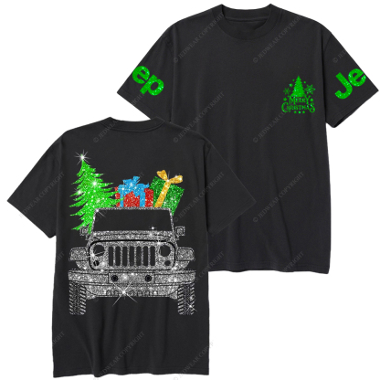 Merry Christmas Bling Car Jp T-Shirt