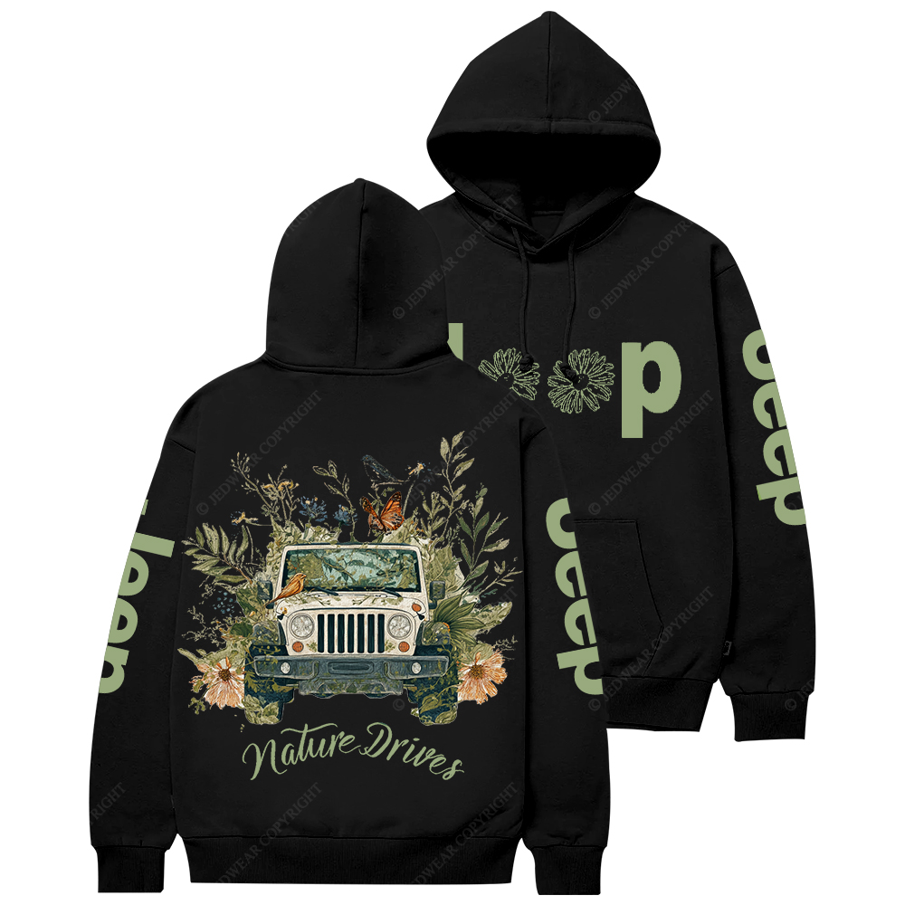 Nature Drives Flower Jp Casual Hoodie