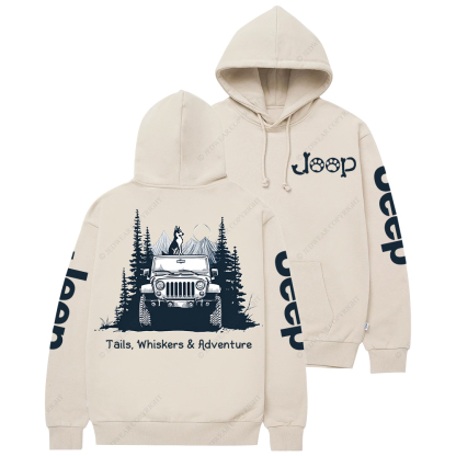 Tails Whiskers Adventure Jp Casual Hoodie