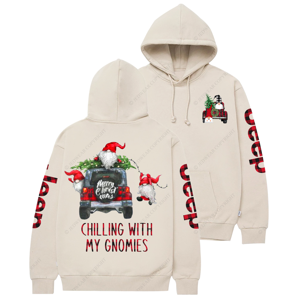 Chilling With My Gnomies Christmas Jp Casual Hoodie
