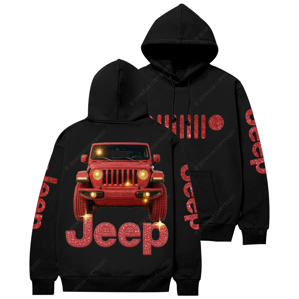 Red Bling Car Jp Casual Hoodie