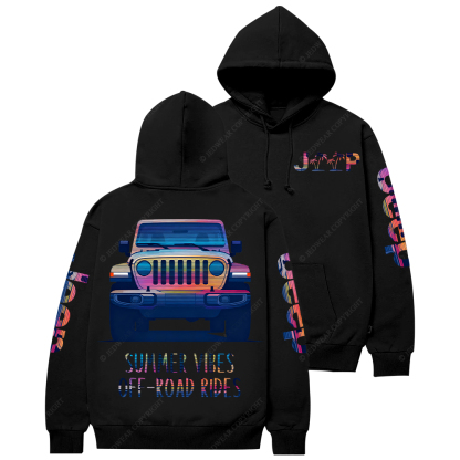 Summer Vibes Off-Road Rides Jp Casual Hoodie