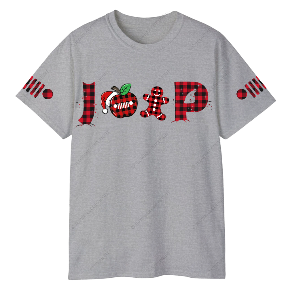 Merry Christmas Apple Gingerbread Man Jp T-Shirt