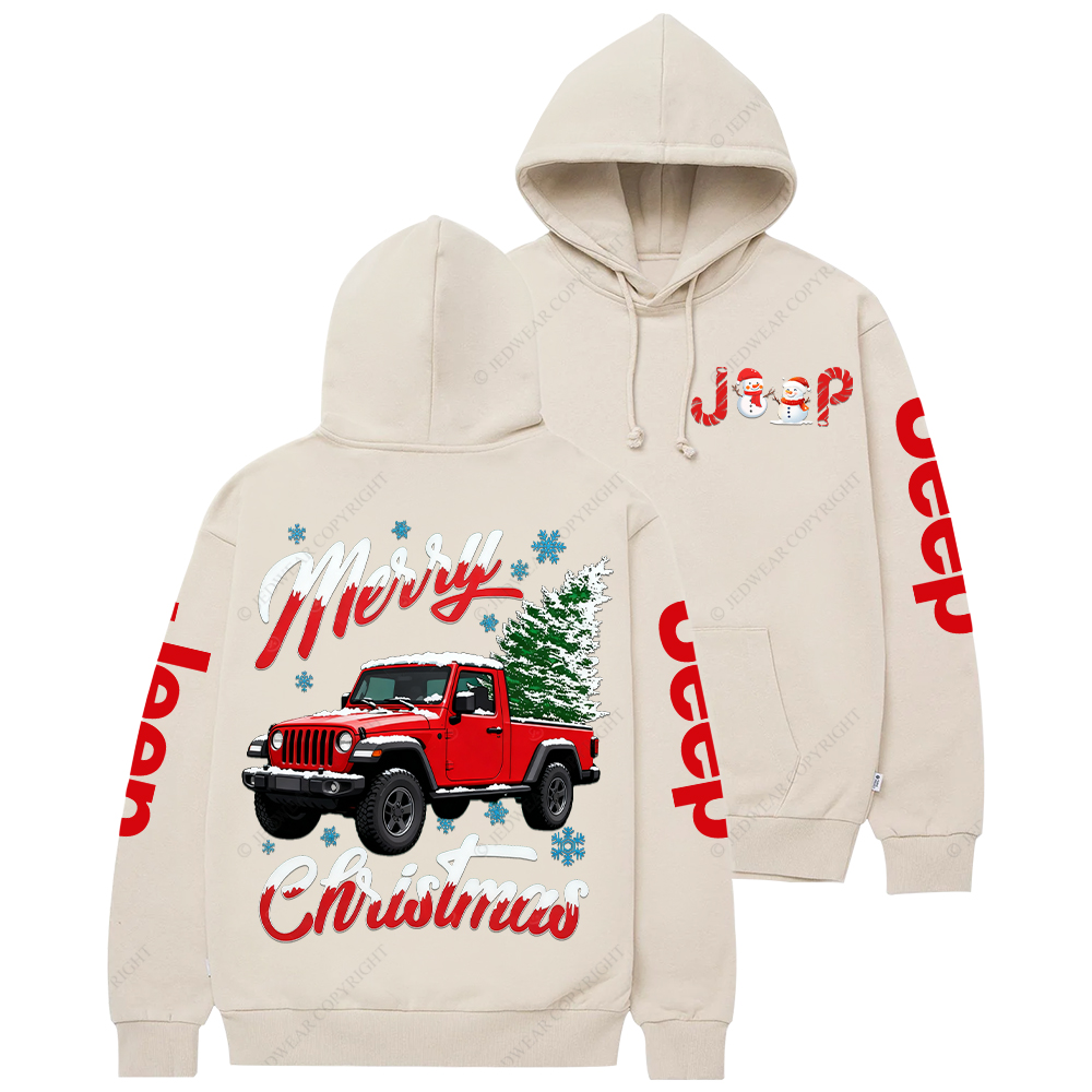 Merry Christmas And Tree Jp Casual Hoodie