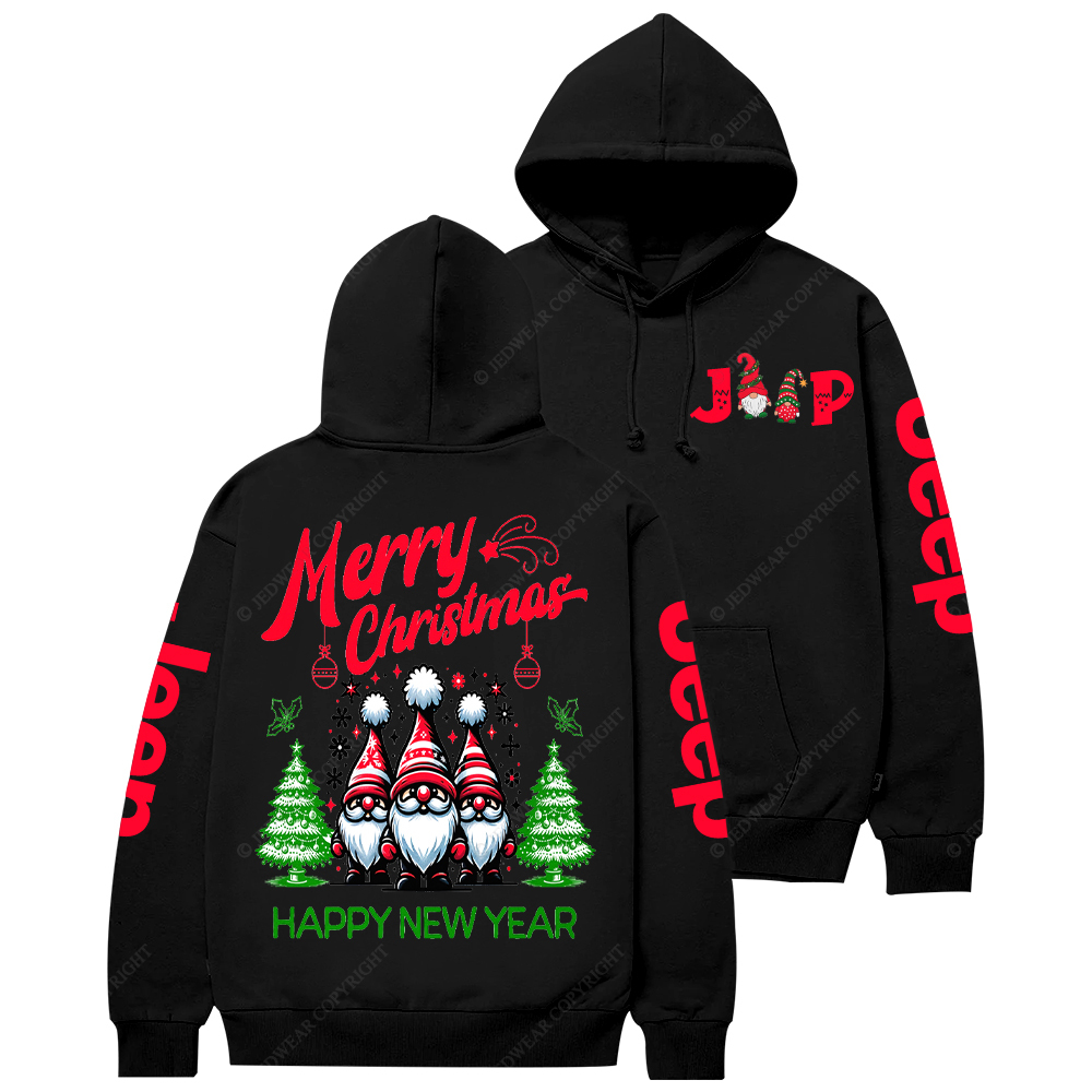 Christmas Gnomes Greeting Jp Casual Hoodie