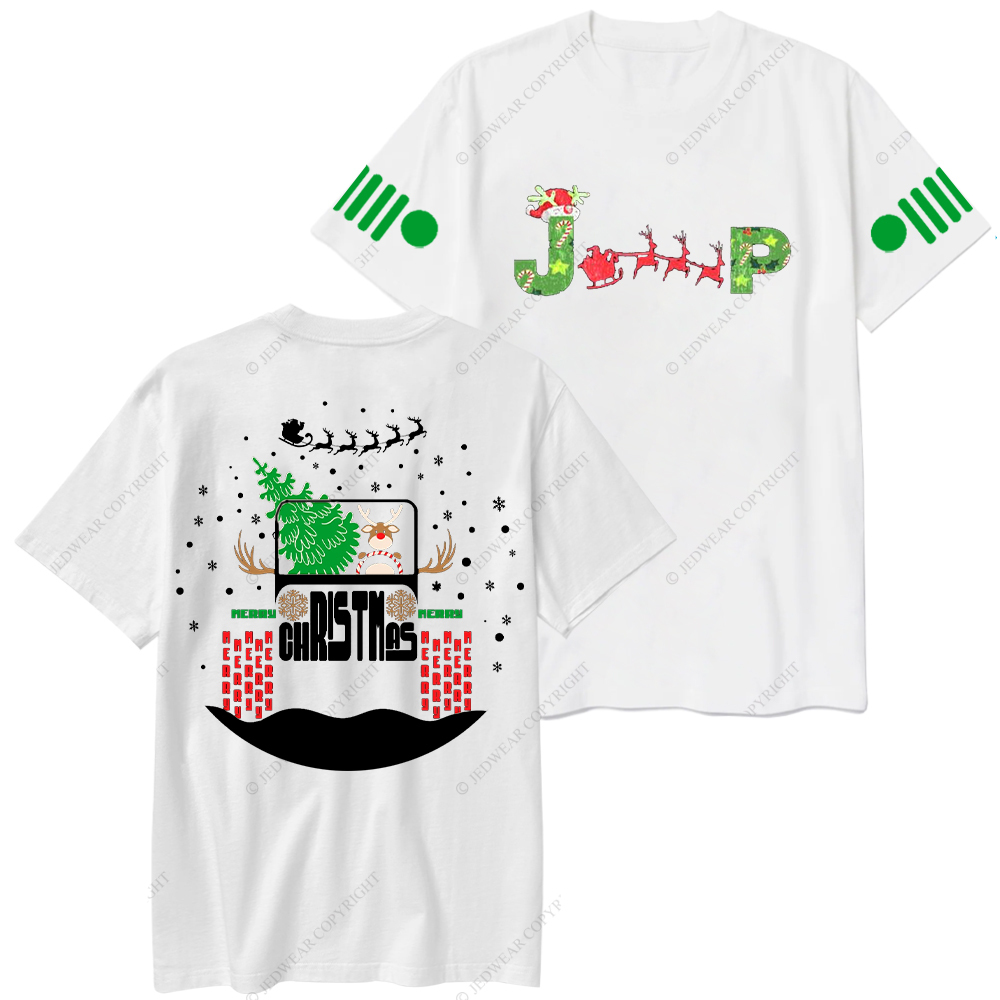 Reindeer Off Road Car Christmas Jp T-Shirt