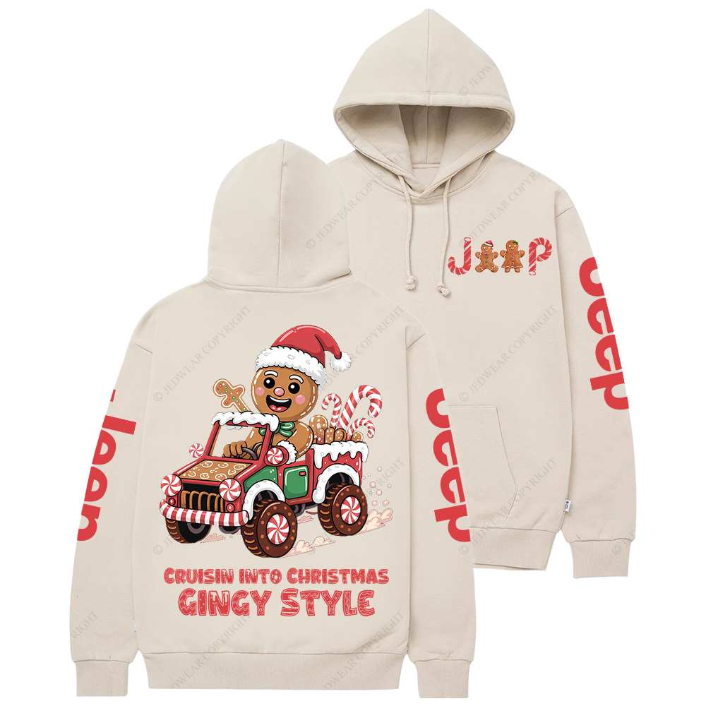 Cruisin Into Christmas Gingy Style Jp Casual Hoodie