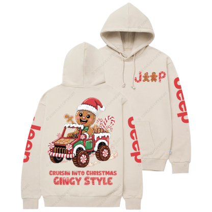 Cruisin Into Christmas Gingy Style Jp Casual Hoodie