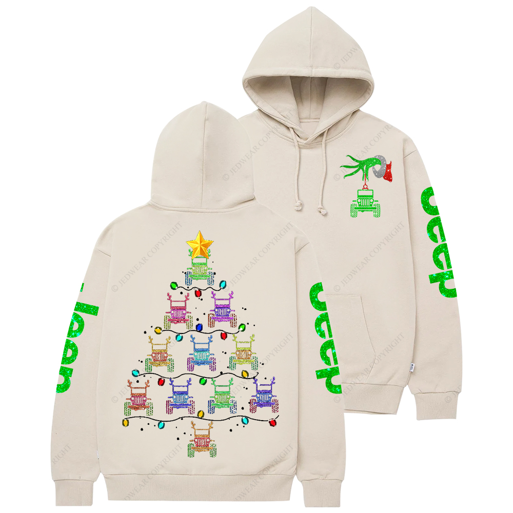 Bling Car Merry Christmas Jp Casual Hoodie
