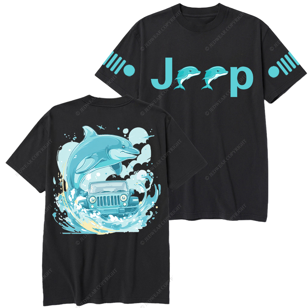 Dolphin Waves Surf Jp T-Shirt