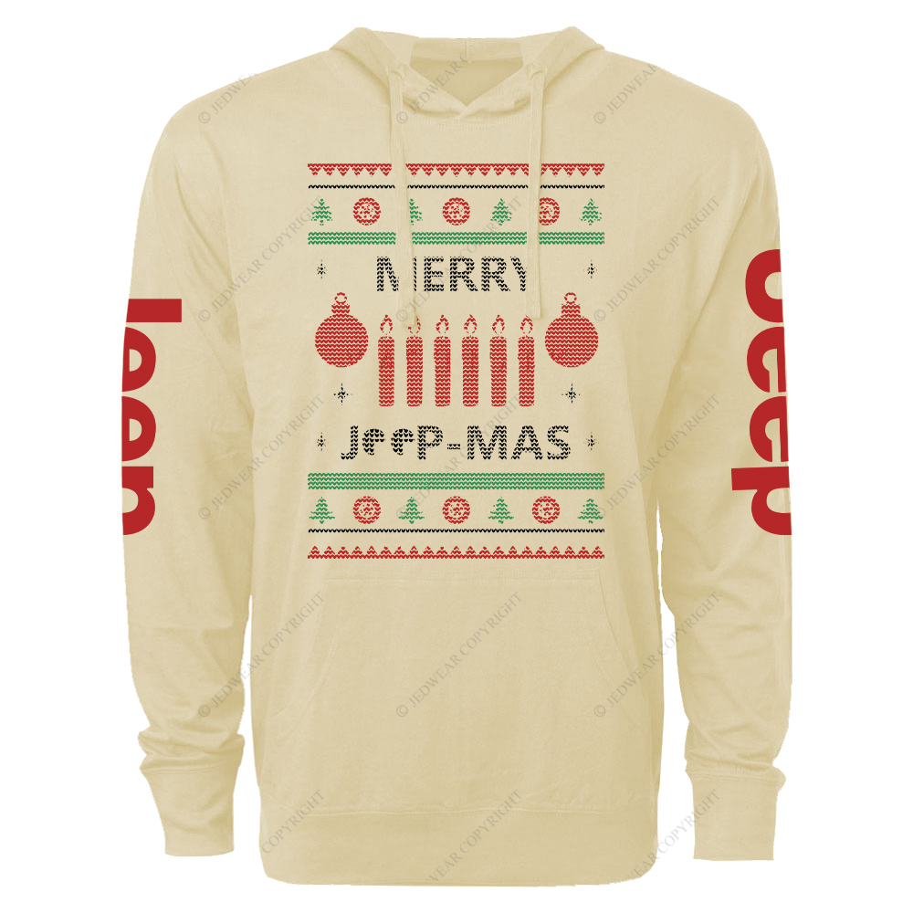 Ugly Merry Christmas Jp Oversized Lightweight Hoodie   