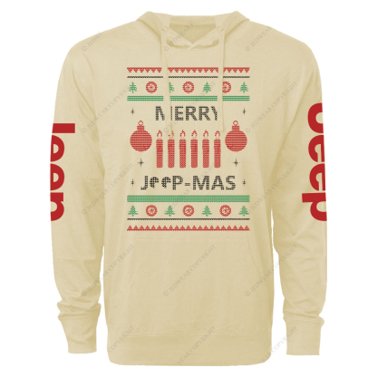 Ugly Merry Christmas Jp Oversized Lightweight Hoodie   