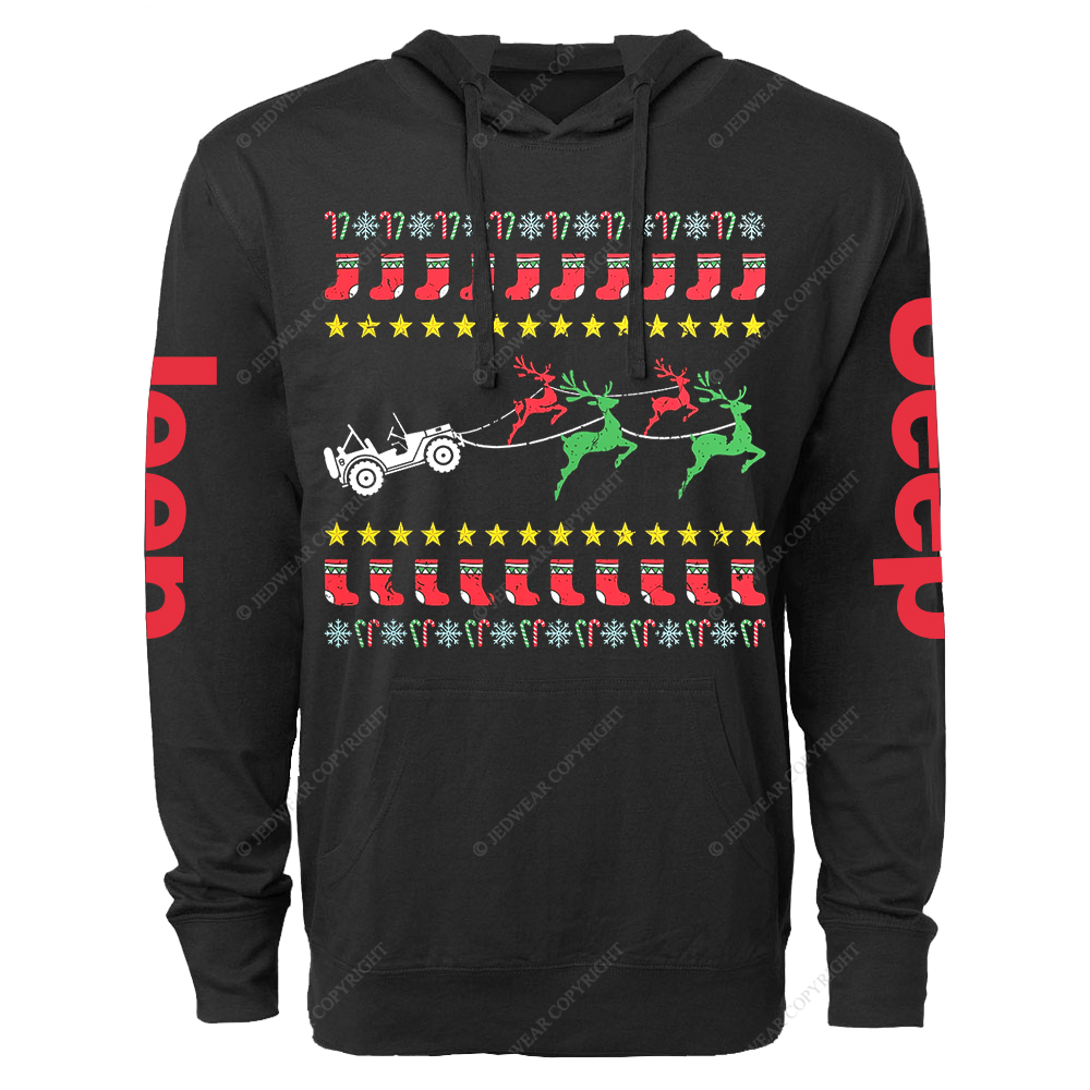 Ugly Merry Christmas Jp Oversized Lightweight Hoodie   