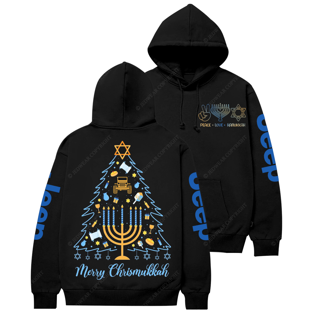 Merry Chrismukkah Jewish Holiday Hanukkah Religious Jp Casual Hoodie