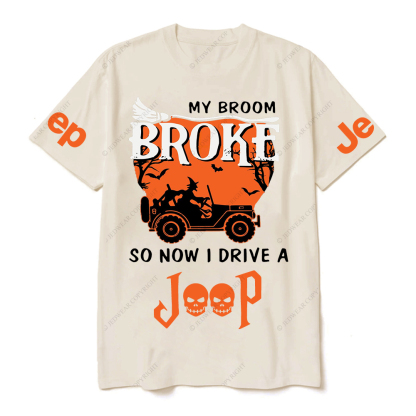 Halloween My Broom Broke So Now I Drive A Car JP T-Shirt