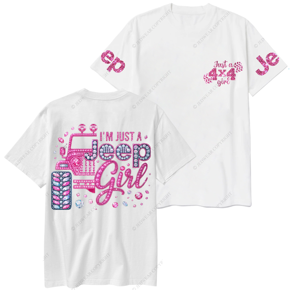 Rhinestone Pink Bling Car Jp T-Shirt