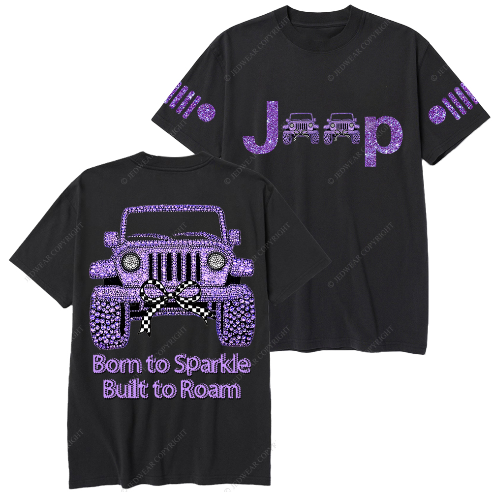 Girl Purple Car Bling Bling Jp T-Shirt