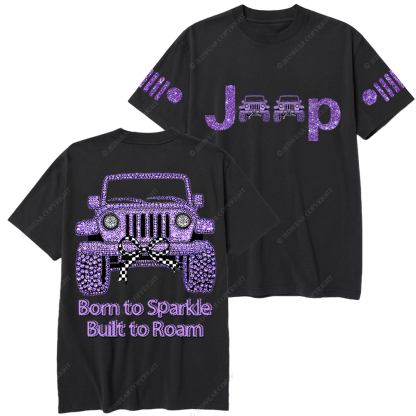 Girl Purple Car Bling Bling Jp T-Shirt