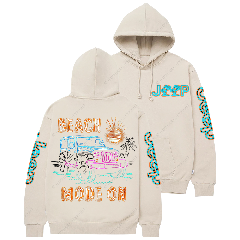 Beach Mode On Jp Casual Hoodie