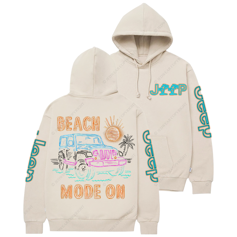 Beach Mode On Jp Casual Hoodie