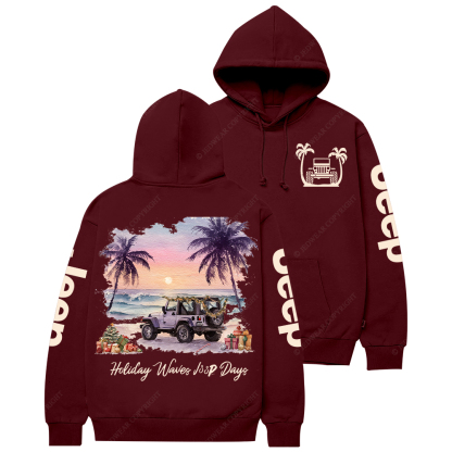 Holiday Waves Car Days Jp Casual Hoodie