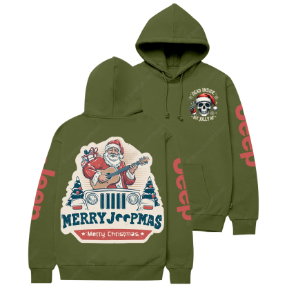 Dead Inside But Jolly Af Merry Christmas Jp Casual Hoodie