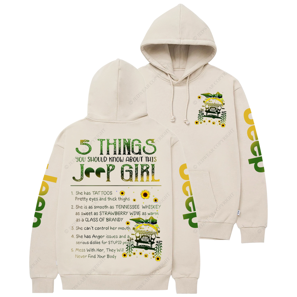 5 Things You Should Know About This Girl  Jp Casual Hoodie