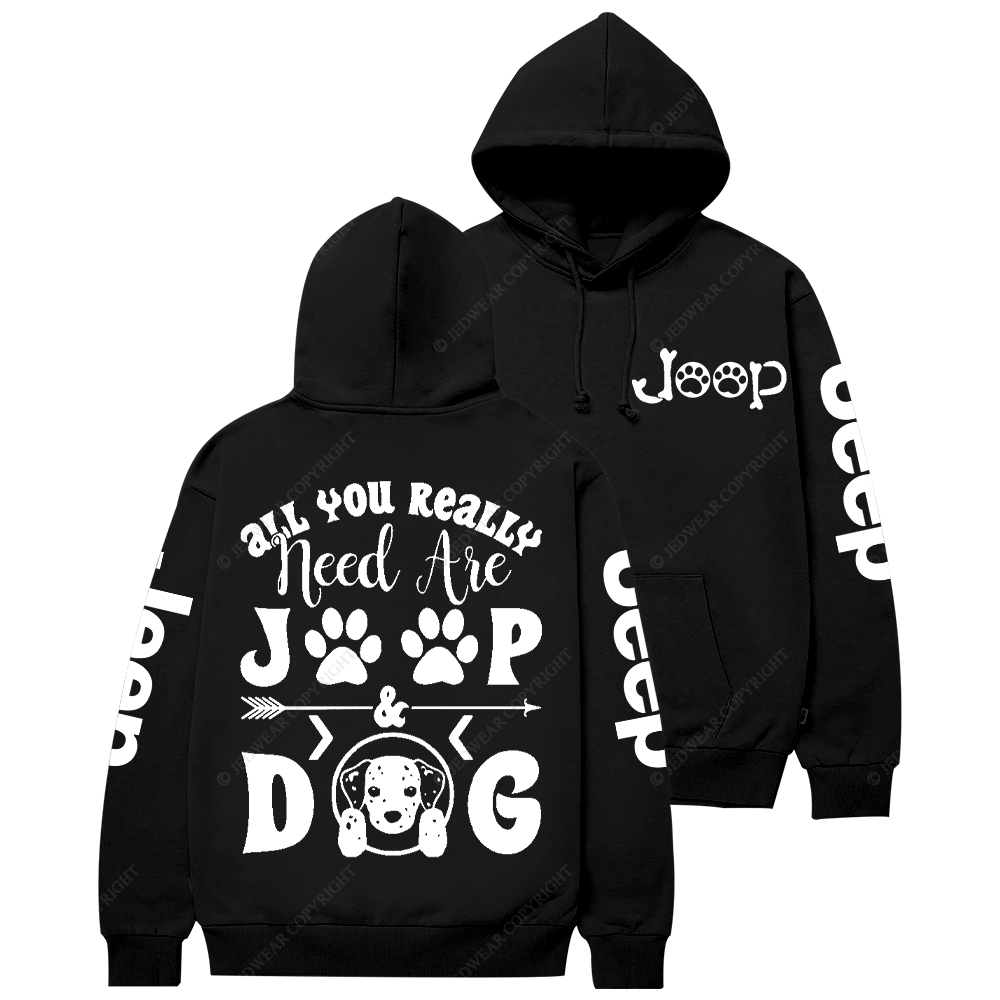 All You Really Need Are Car Dog Jp Casual Hoodie