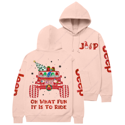 Hanging Xmas With Santa Gnomes Christmas Jp Casual Hoodie