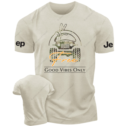 Good Vibes Only Camouflage Free T-Shirt