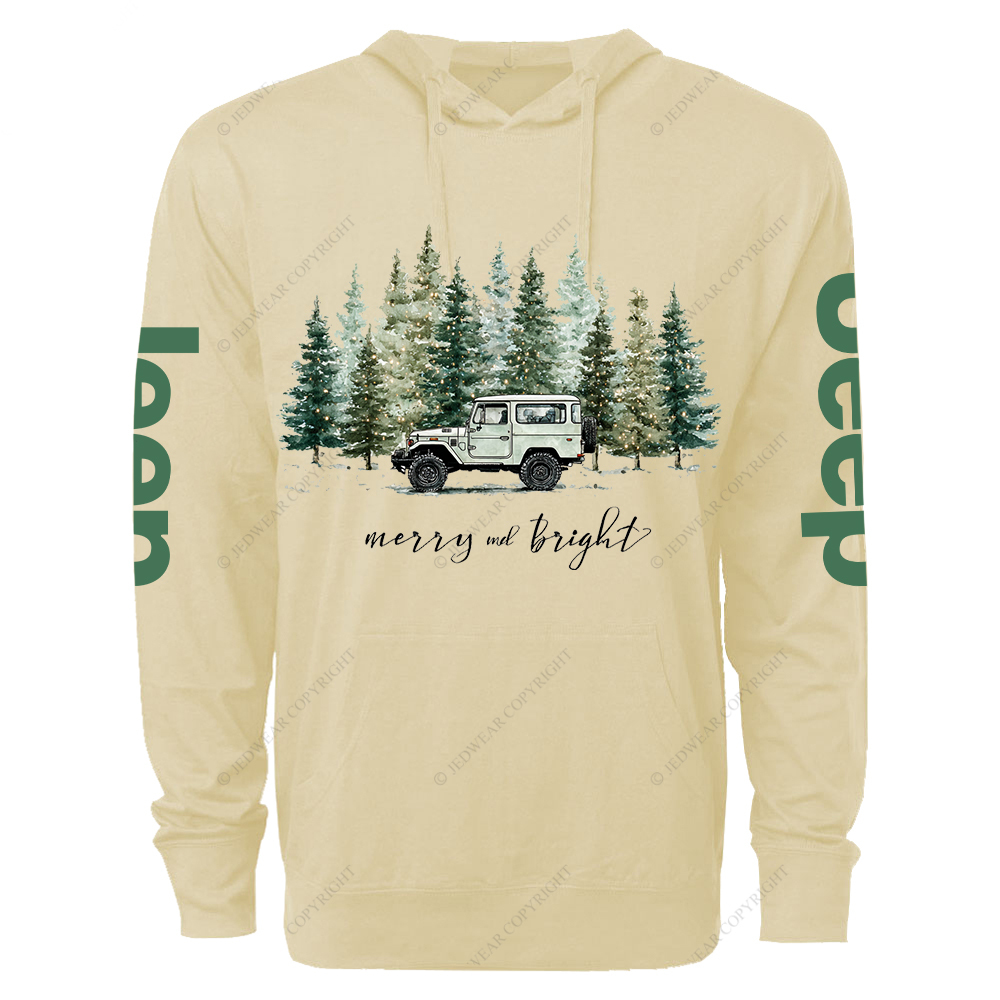 Merry And Bright Jp Oversized Lightweight Hoodie   