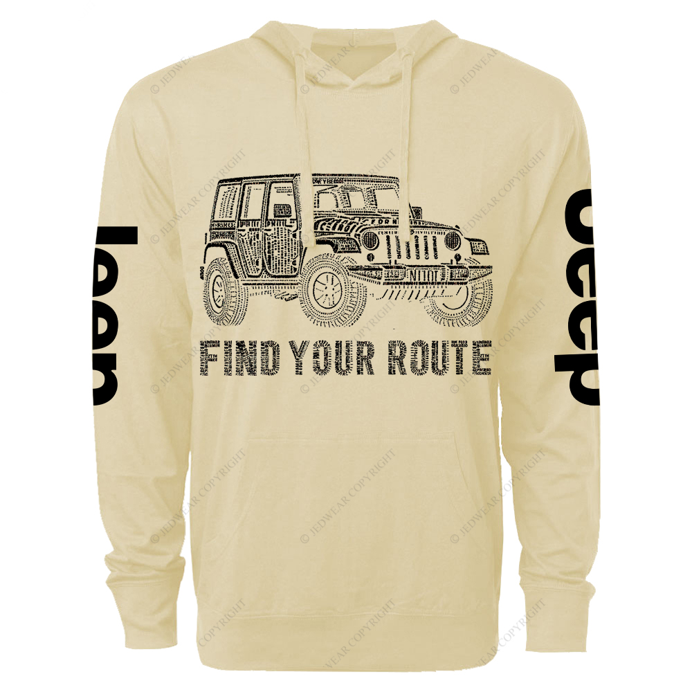 Find Your Route Jp Oversized Lightweight Hoodie   