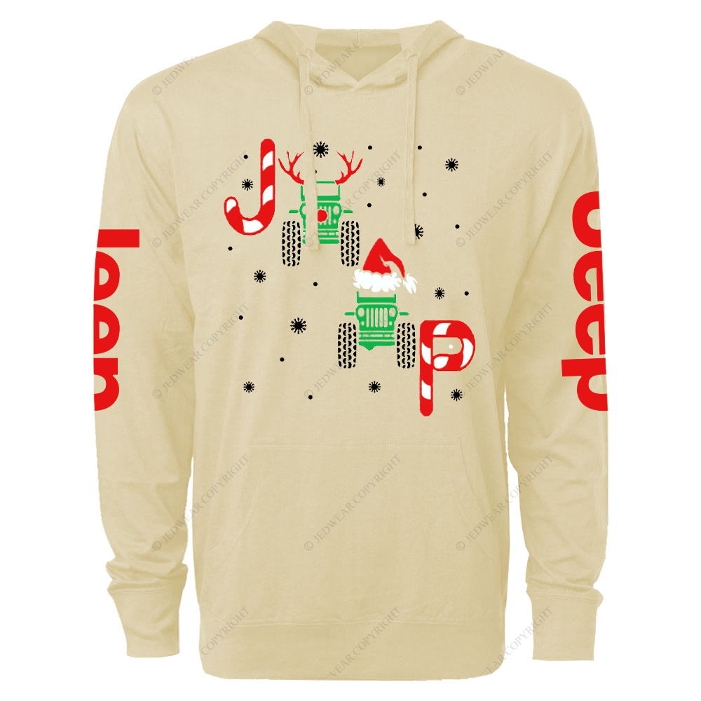 Merry Christmas Snowflakes Antlers Jp Oversized Lightweight Hoodie   