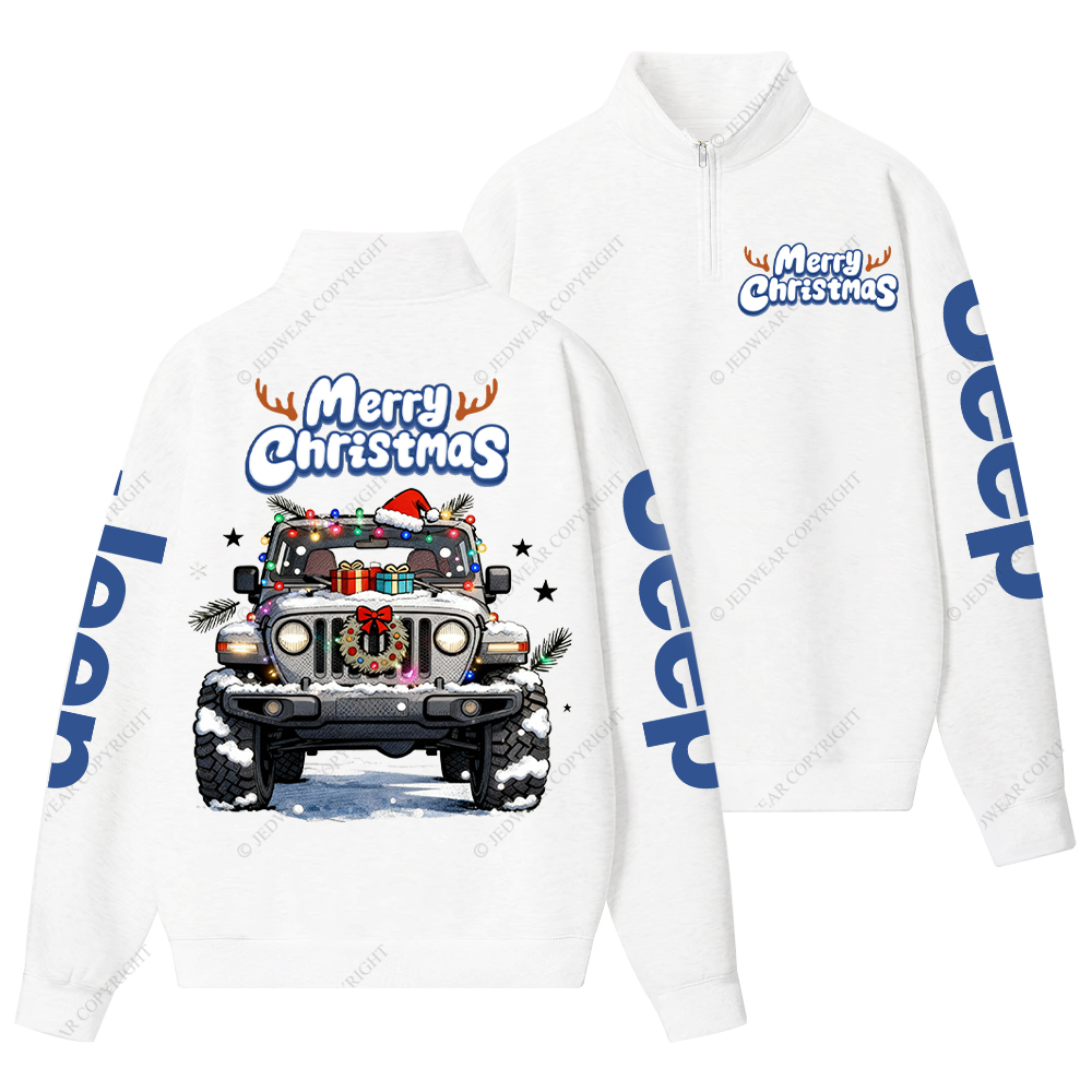Merry Christmas Jp Half-Zip Jacket Sweatshirt