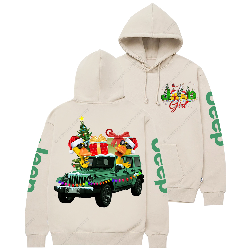 Duck Girl Christmas Jp Casual Hoodie