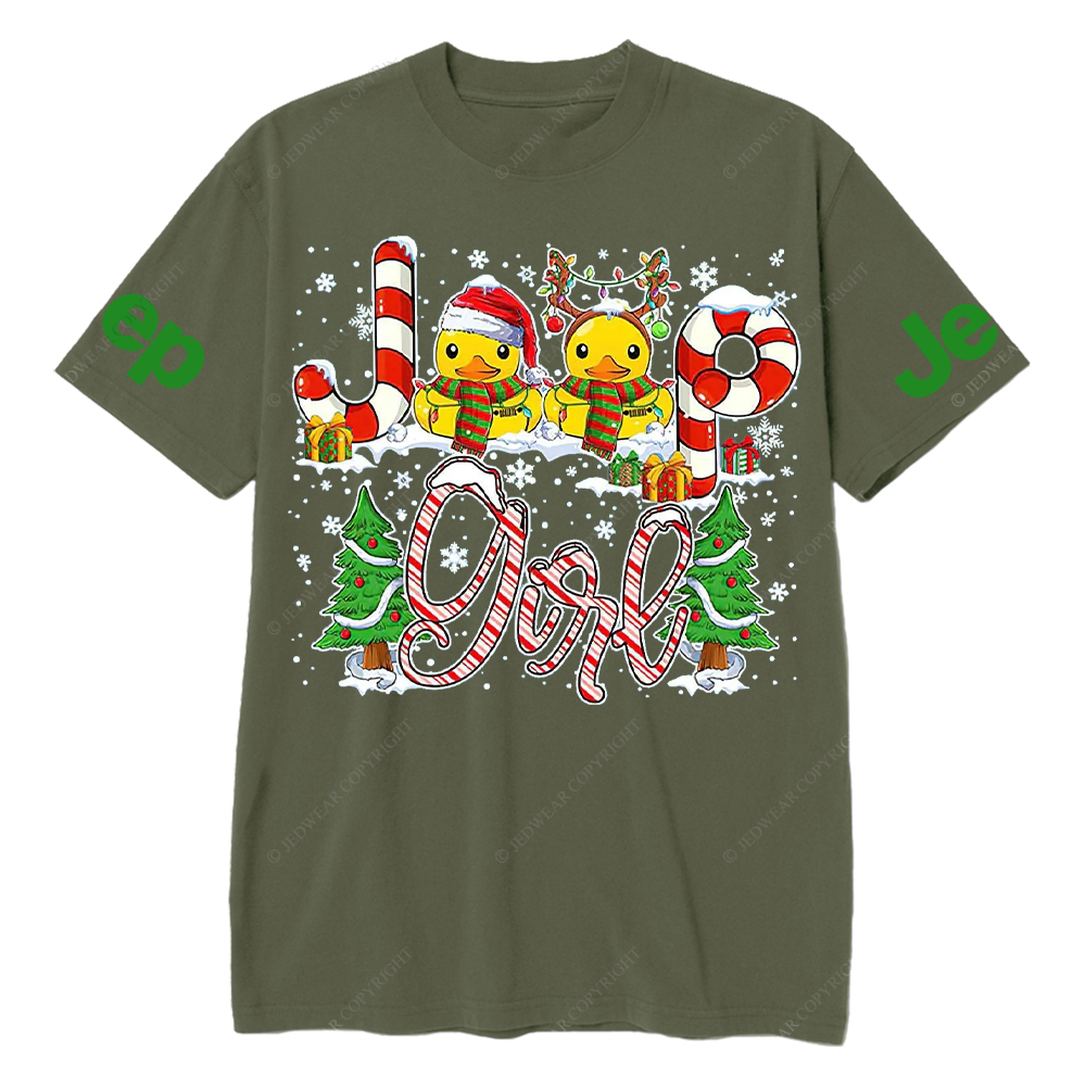 Duck Christmas Girl Jp T-Shirt